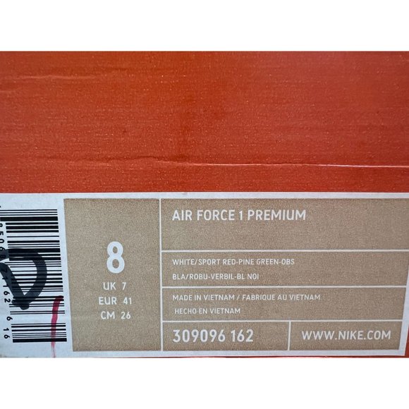 Nike Air Force 1 Low World Cup Mexico - 309096 162 Men's size 8 **LIKE NEW** - Picture 10 of 10